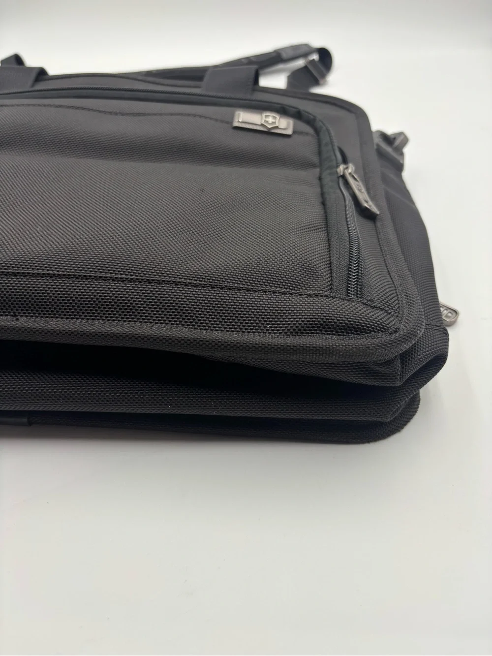 Victorinox Black Laptop Messenger Bag with Padded Strap